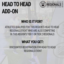 Charger l'image dans la galerie, Northeast Regionals Athlete Registration Tier 1 or Tier 2 with Head to Head Add On Option- Morristown, NJ - May 1-3
