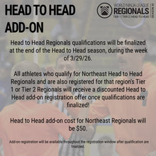 Load image into Gallery viewer, Northeast Regionals Athlete Registration Tier 1 or Tier 2 - Morristown, NJ - May 1-3
